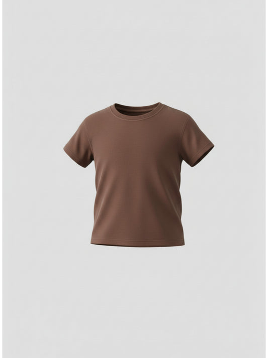 Bulk Blank Brown Infant T-Shirt Lightweight 160 GSM Everyday Wear