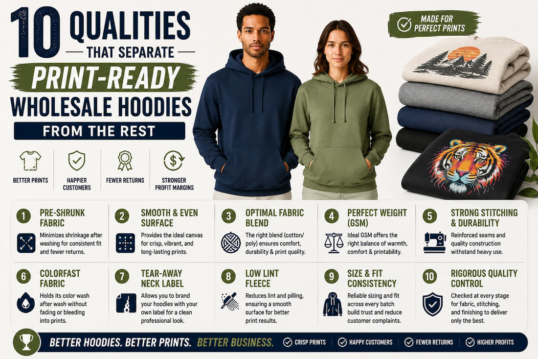 10 Qualities That Separate Print-Ready Wholesale Hoodies From the Rest