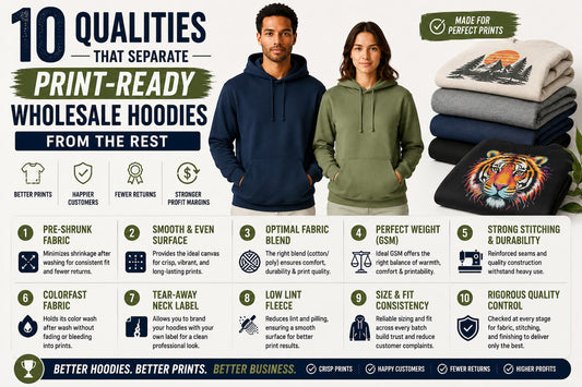 10 Qualities That Separate Print-Ready Wholesale Hoodies From the Rest