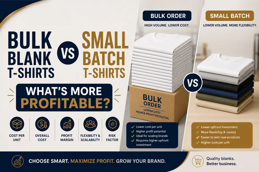 Bulk Blank T-Shirts vs Small Batch What's More Profitable