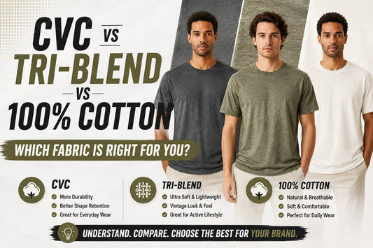 CVC vs Tri-Blend vs 100% Cotton: Which Fabric Is Right for You?