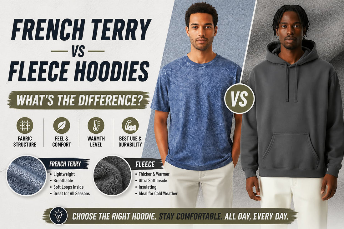 French Terry vs Fleece Hoodies: What's the Difference?