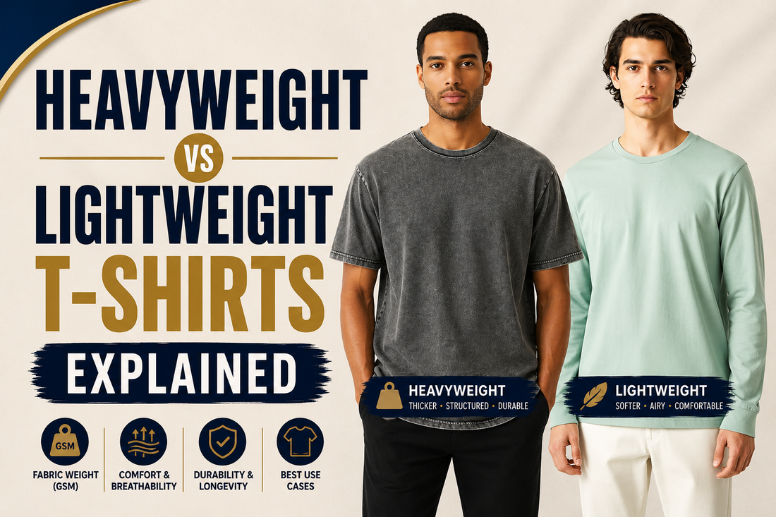 Heavyweight vs Lightweight T-Shirts Explained