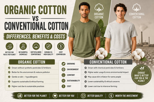 Organic Cotton vs Conventional Cotton: Differences, Benefits & Costs