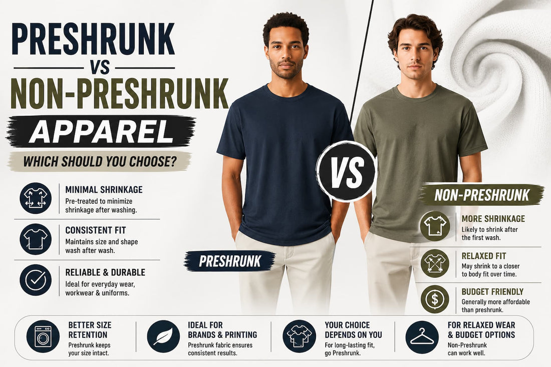 Preshrunk vs Non-Preshrunk Apparel: Which Should You Choose?