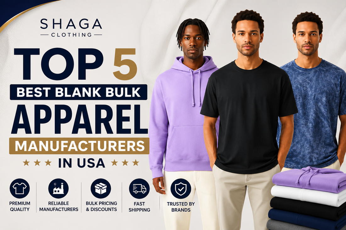 Top 5 Best Blank Bulk Apparel Manufacturers in USA