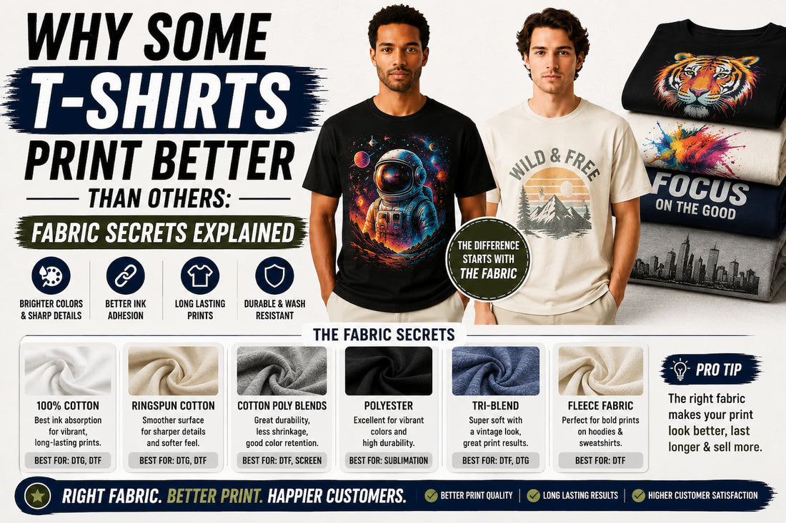 Why Some T-Shirts Print Better Than Others: Fabric Secrets Explained